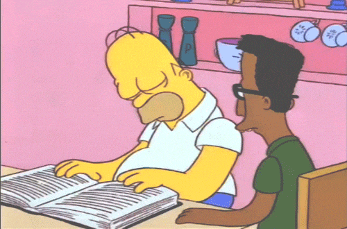 Homer nerd gif