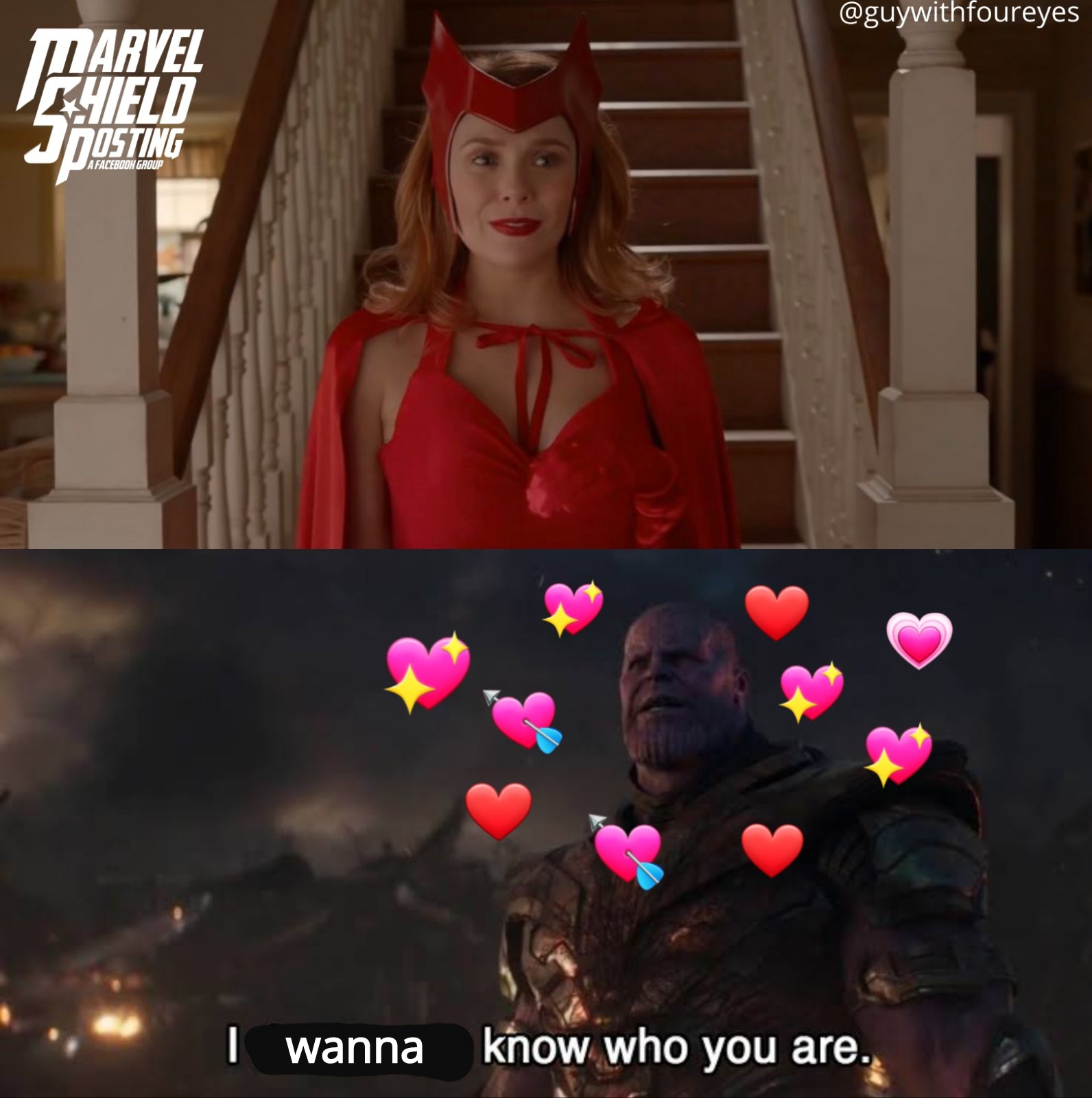 Scarlet Witch WandaVision Meme thanos
