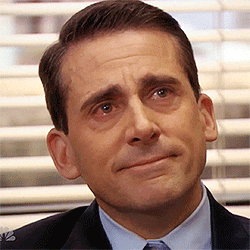 Michael Scott Crying The Office Gif