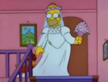 Wedding Homer gif