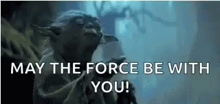 Yoda may the force be with you gif