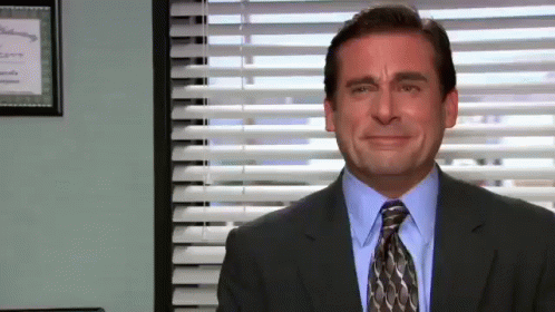 the office michael laugh gif // nota personajes odiosos
