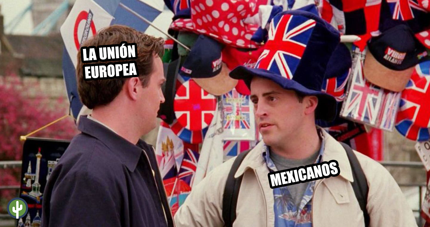 Friends Joey Chandler London - Mexicanos Europa meme