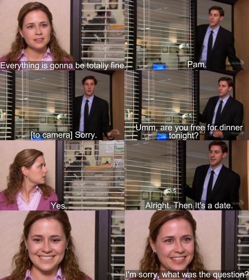 Jim and Pam It's a date the office