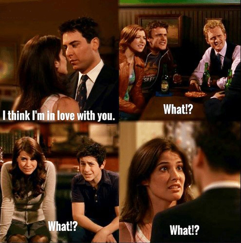 Ted Mosby I Think I'm In love with you what HIMYM