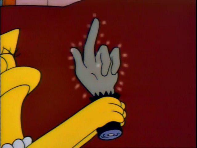 Mano mágica Los Simpsons