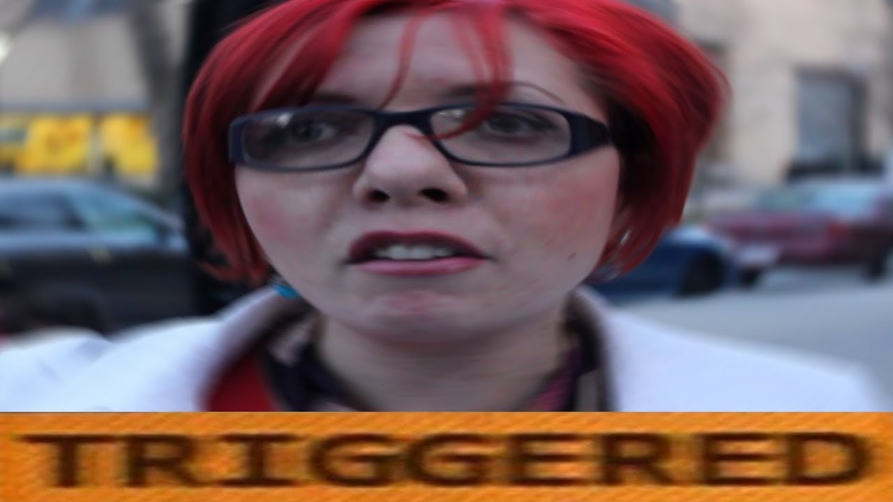 Red hair feminist triggered //trump nota