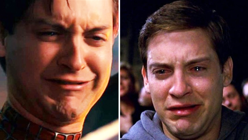 Spider-Man Tobey Maguire Crying