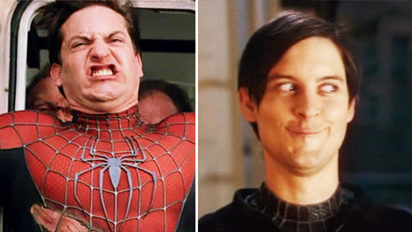 Tobey Maguire Spidey faces