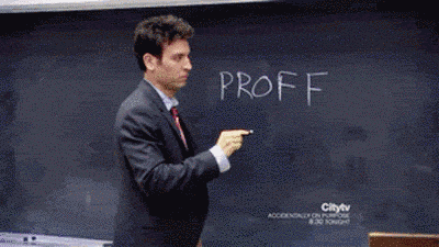 ted mosby professor gif