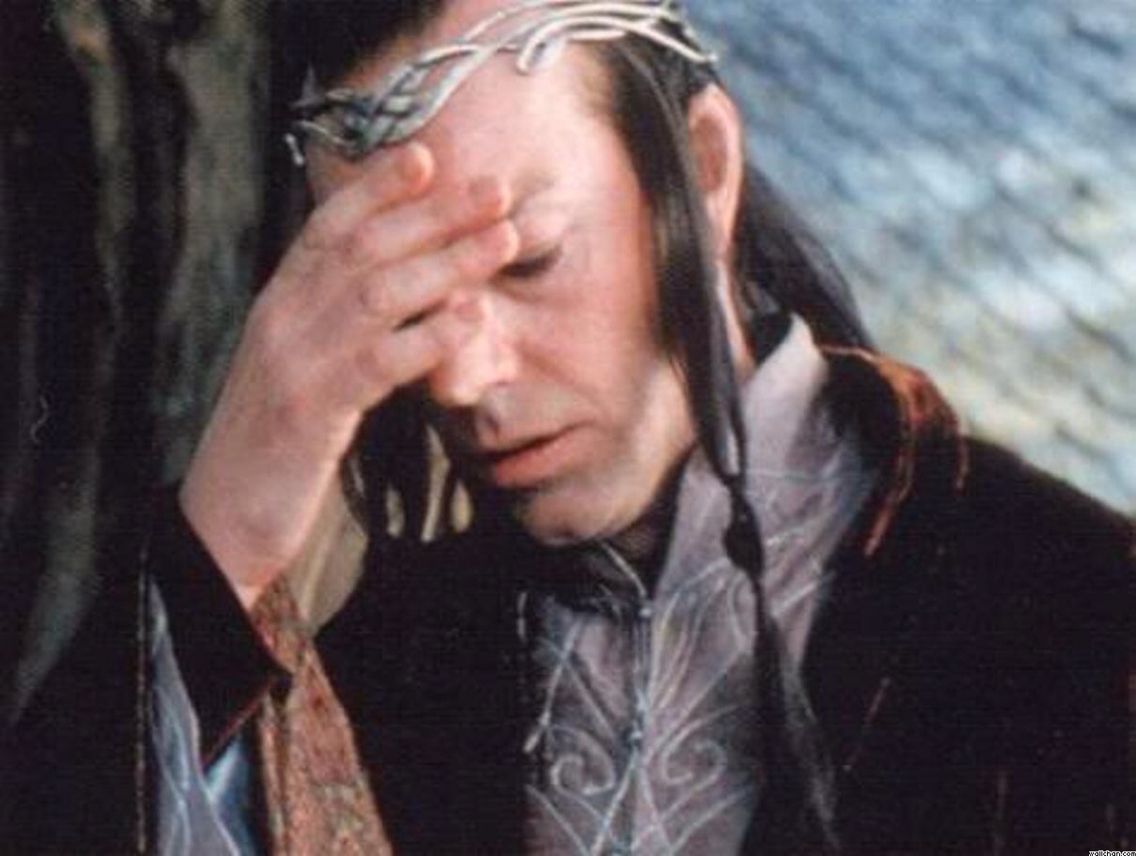 lord of the rings facepalm // nota jk rowling