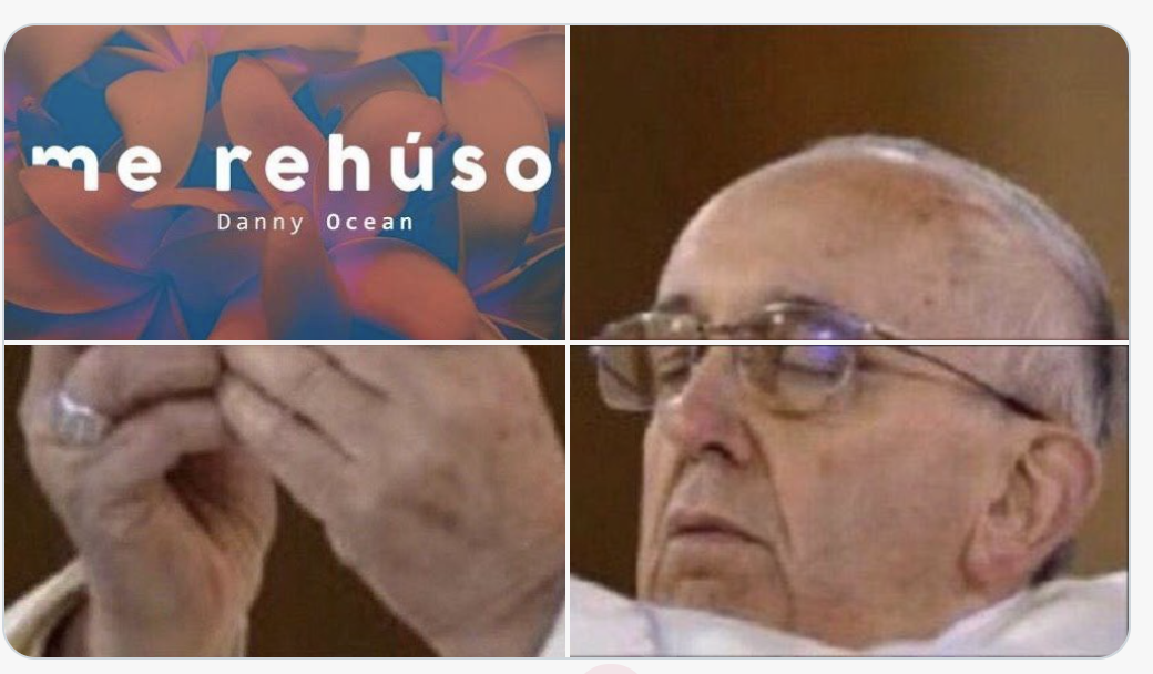 Me Rehuso Papa Francisco Meme Ostia