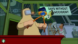 Disney+ meme caída days without accident simpsons