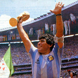 ¿En qué año Maradona ganó un mundial?