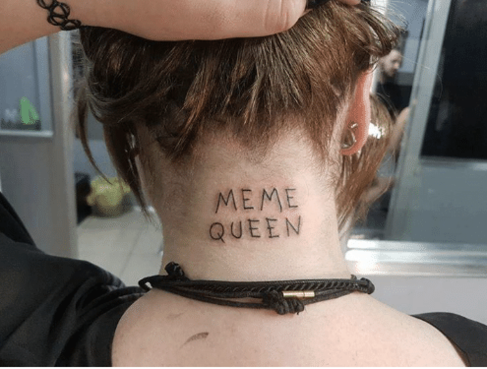 tatuaje meme queen //nota reddit