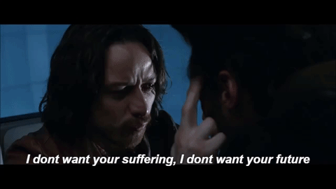 i don't want your suffering i don't want your future X Men gif