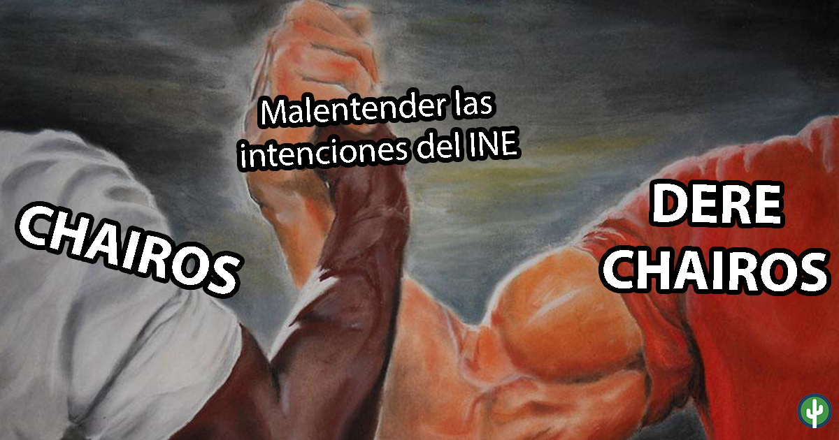 INE Chairos Derechairos AMLO Mañaneras Meme