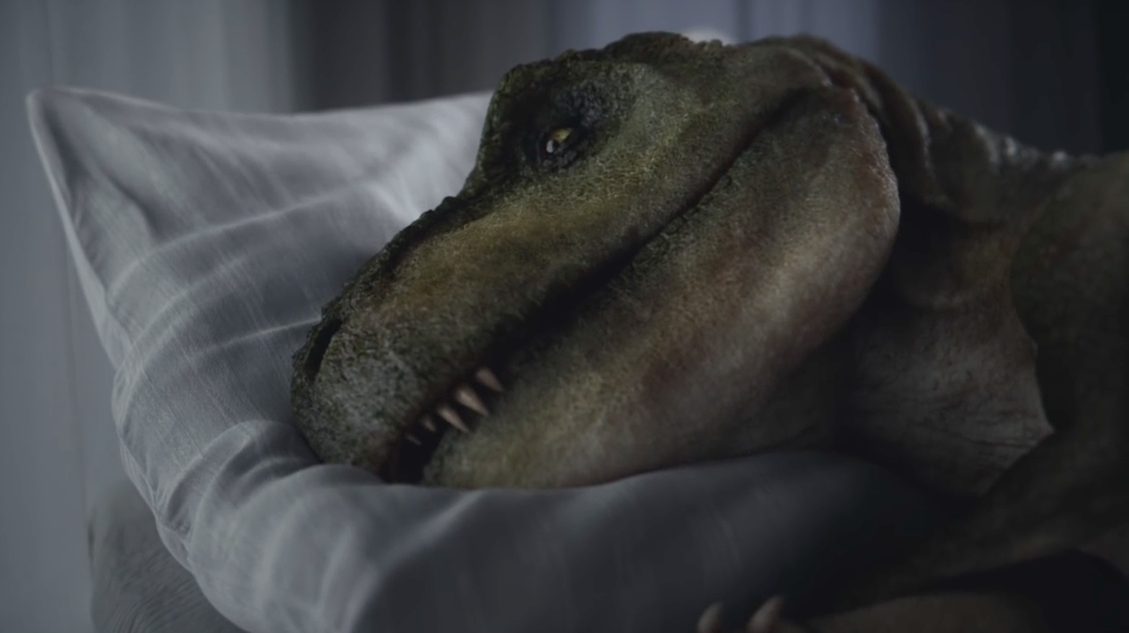 t-rex bed dinosaur
