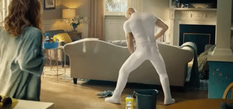 mister clean dance gif