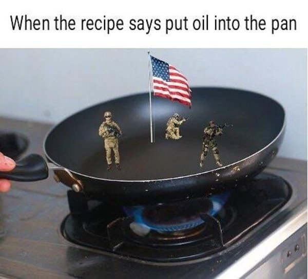 oil pan us meme