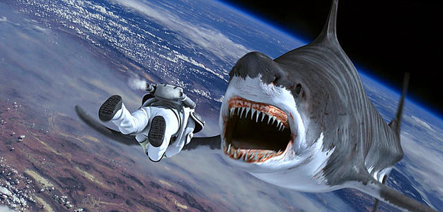 sharknado espacio tiburón