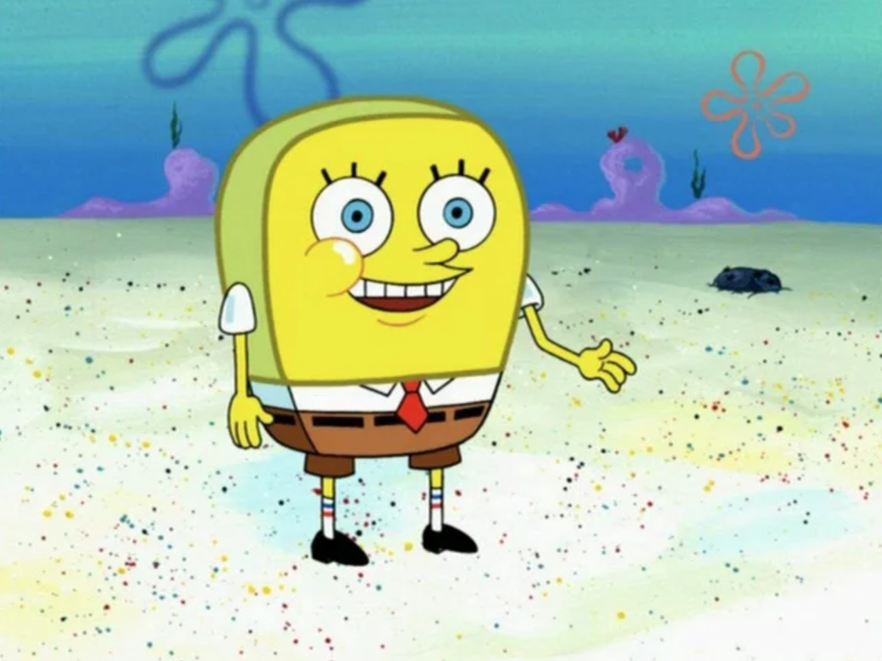 Spongebob clean face